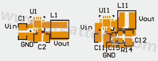 輸出電容與 VOS 接腳穩(wěn)壓良好的 PCB 設(shè)置及路徑