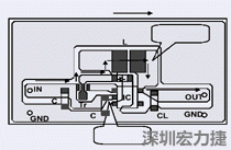 圖2：升壓電路的PCB設(shè)計示例。